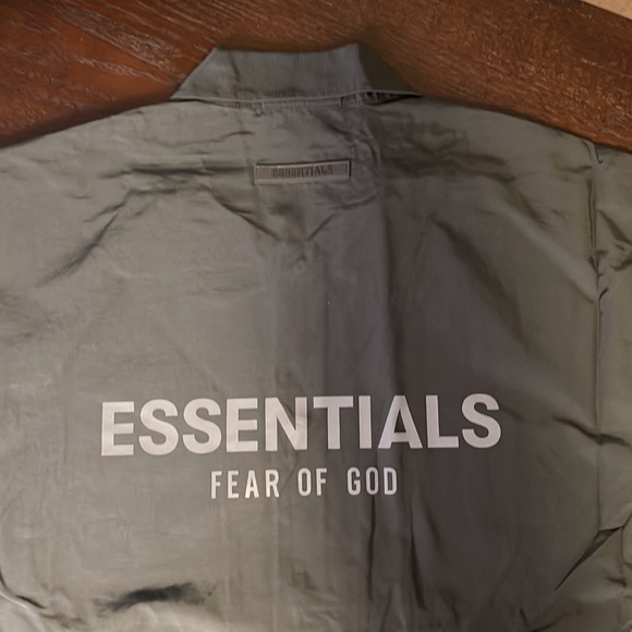 Essentials Fear Of God Black Coaches Jacket - Small - Picture 3 of 9
